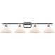 Ballston Orwell LED 36 inch Polished Chrome Bath Vanity Light Wall Light in Matte White Glass, Ballston