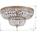 Westbury 8 Light 30 inch Olde Brass Flush Ceiling Light in Clear Hand Cut