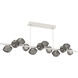 Mesa LED 72 inch Salt White Chandelier Ceiling Light in Smoke, 2700K LED, Twisted Branch