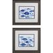 Waterside Collection Blue Framed Art