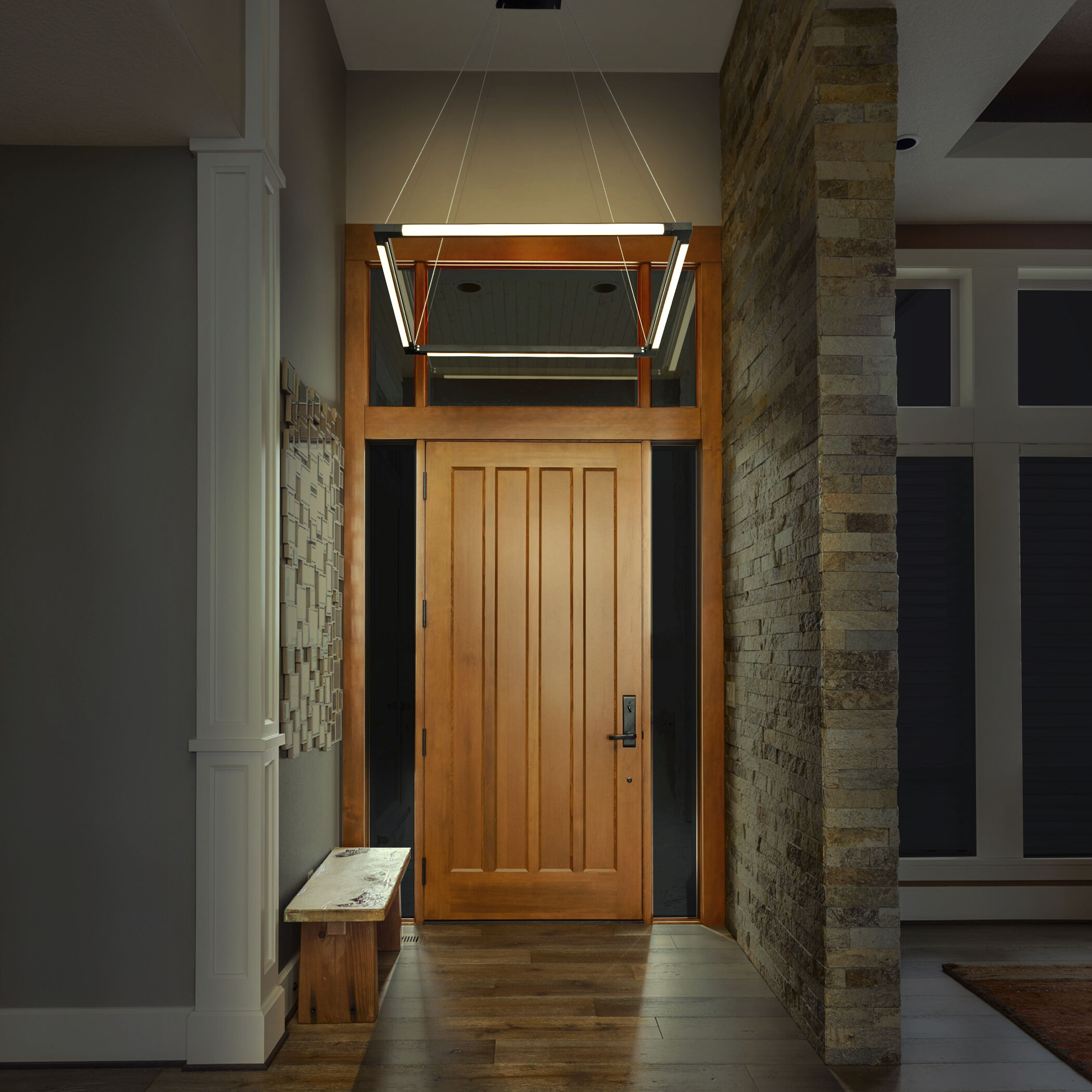 Atria 24 inch Black Pendant/Chandelier Ceiling Light