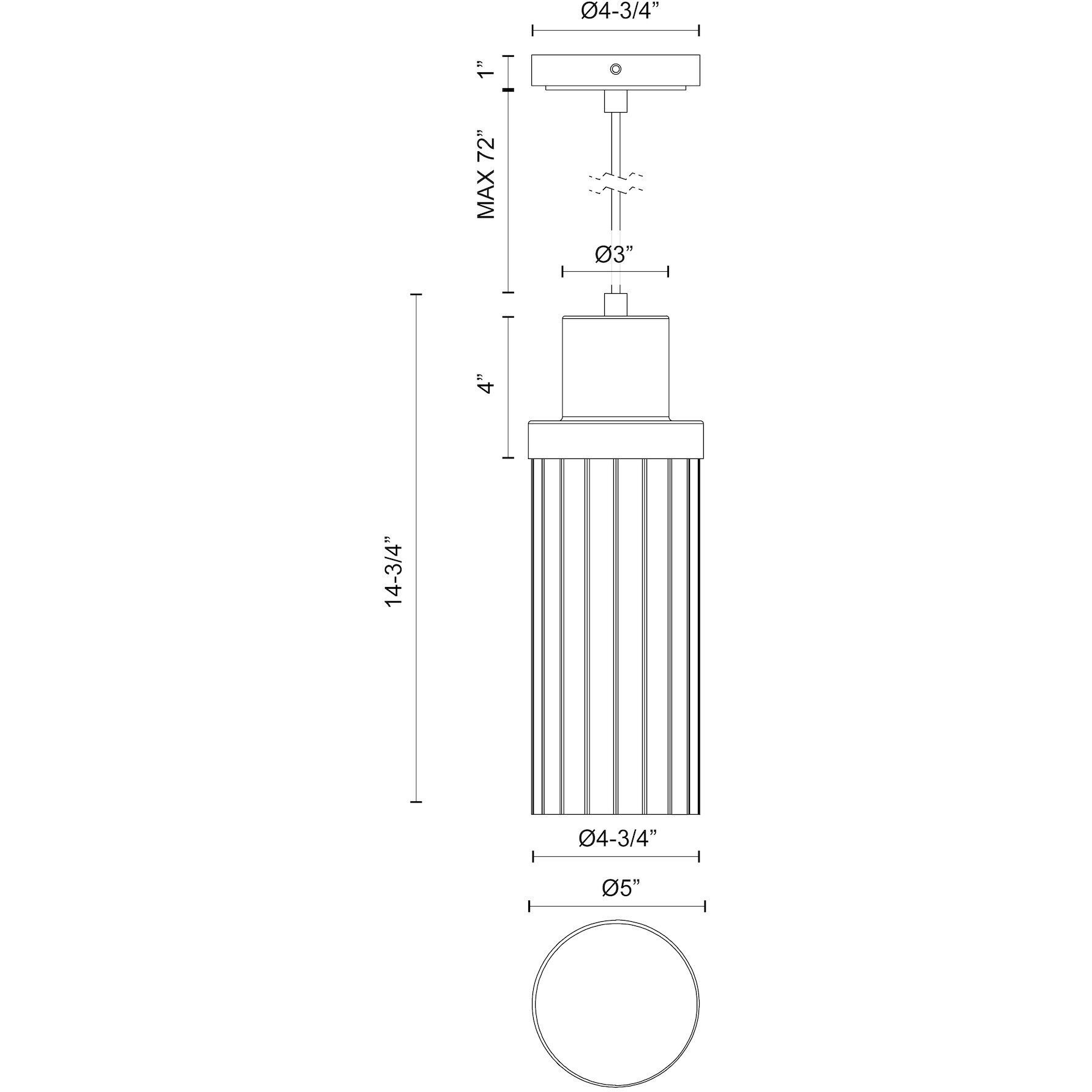 Alora Mood Kent Pendant Ceiling Light in Brushed Gold