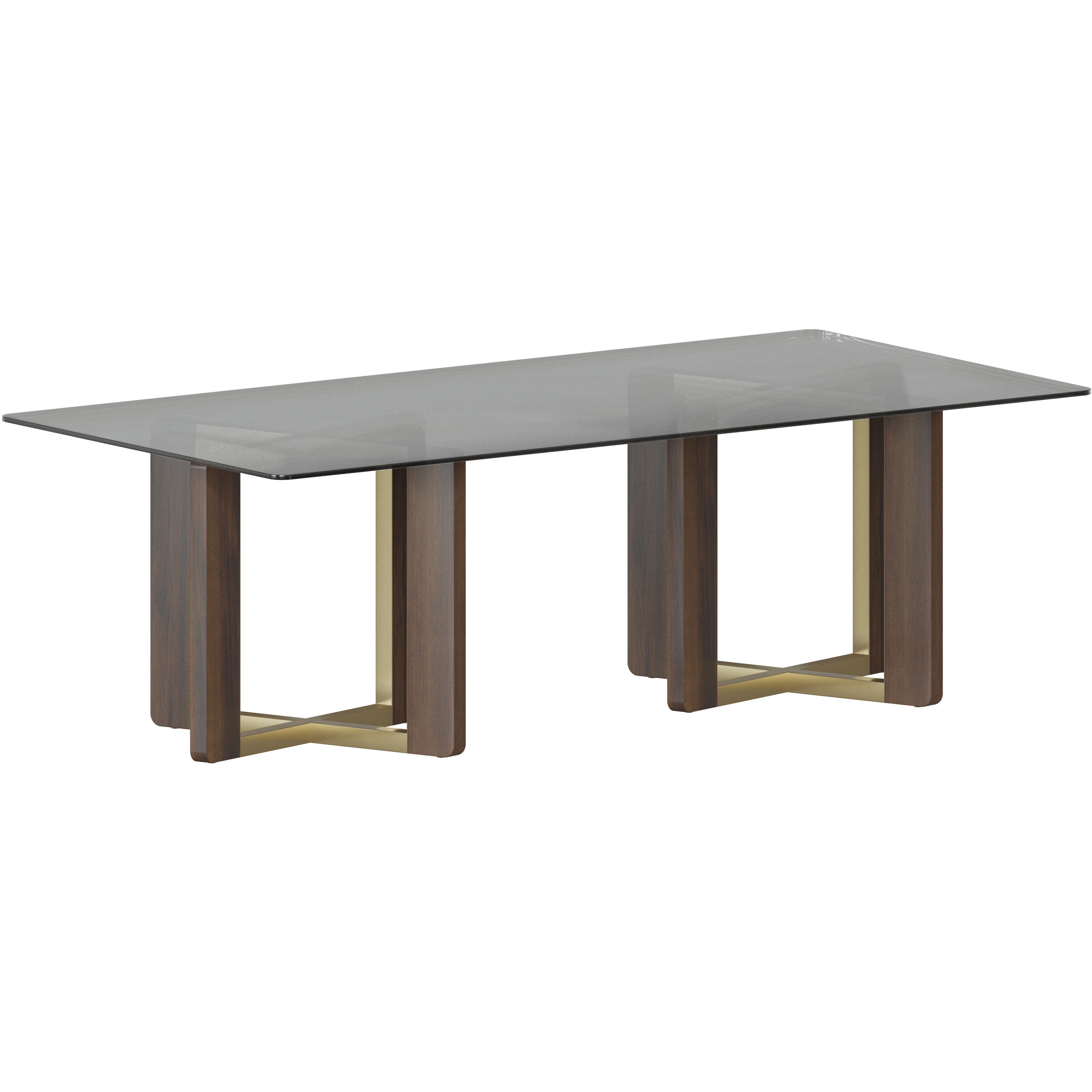Rejane Gold / Raw Umber Dining Table Base