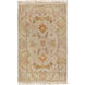 Zeus 36 X 24 inch Neutral and Green Area Rug, Wool