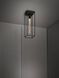 Caged 1 Light 6.69 inch Black Marble Semi-Flush Mount Ceiling Light