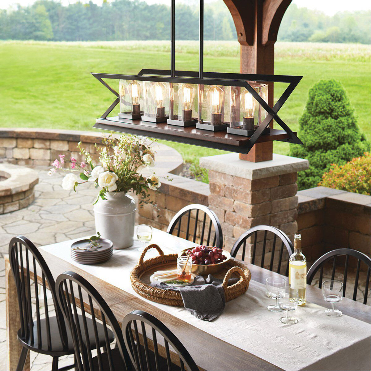Exterior chandelier lighting on sale