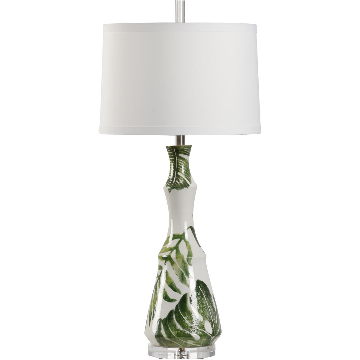 Vietri 33 inch 100 watt White/Green Glaze Table Lamp Portable Light