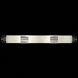 Bond 4 Light 48 inch Silver Bath Vanity Light Wall Light in Bahama Sand Studio Glass