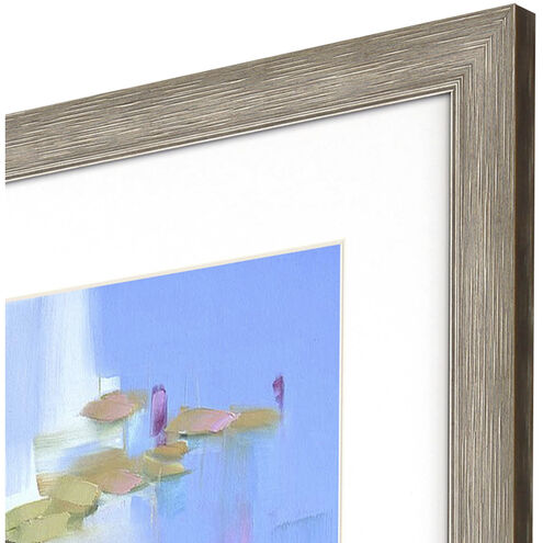 Waterside Blue and Green and Purple Framed Art