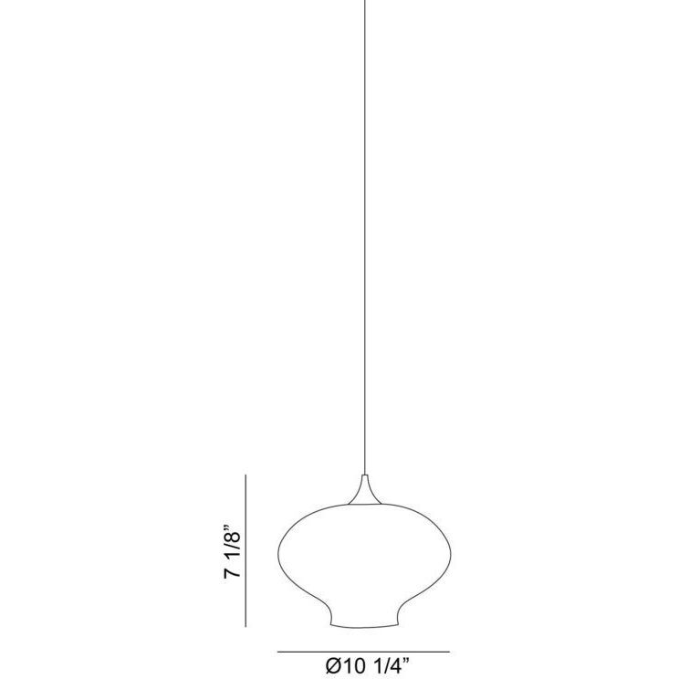 Irresistible Organic Charm 1 Light 11 inch Smoke Pendant Ceiling Light