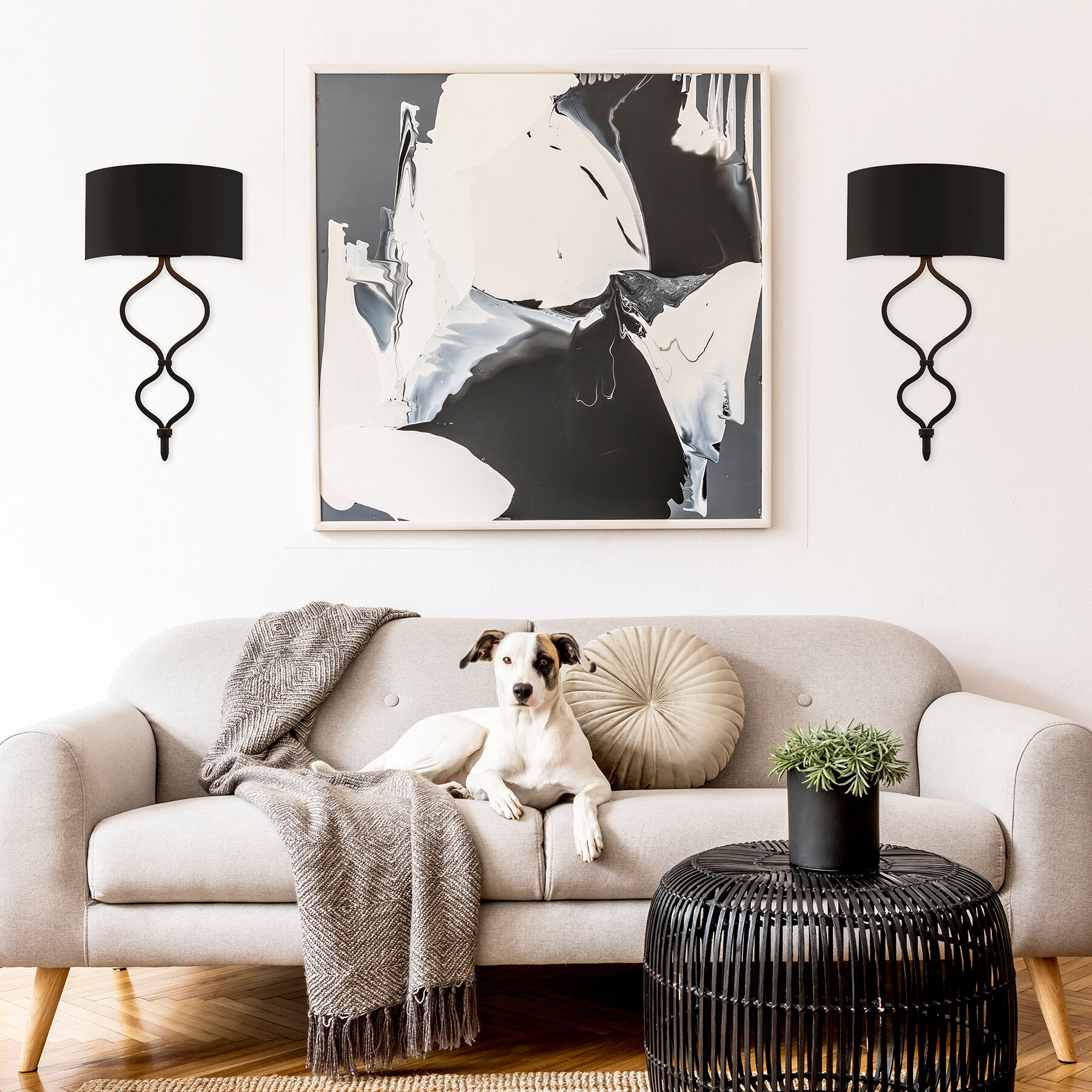 Como LED 11 inch Matte Black ADA Wall Sconce Wall Light, Essentials