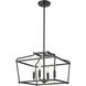 Nellita 4 Light 16 inch Matte Black Pendant Ceiling Light