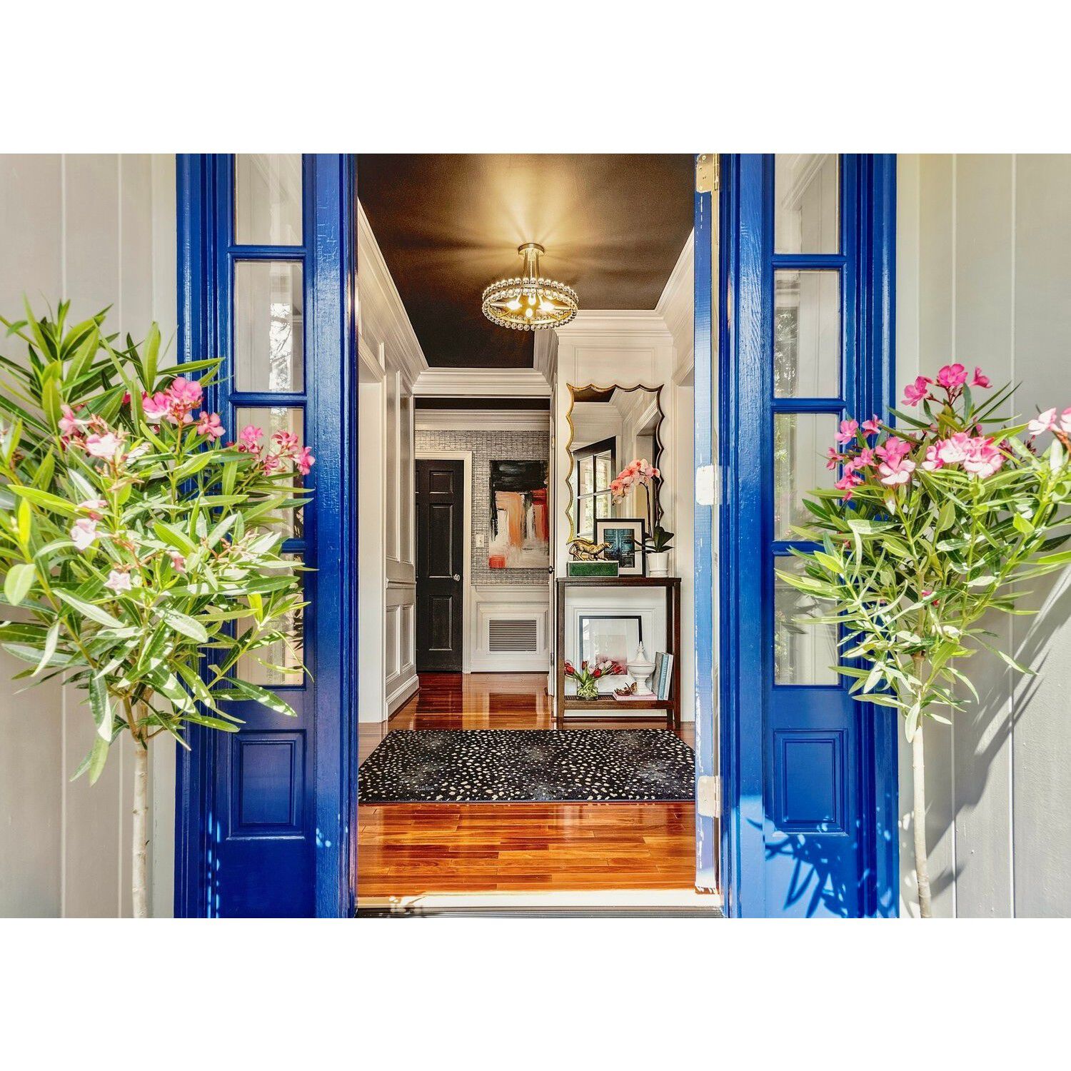 Clover 4 Light 18.25 inch Aged Brass Semi Flush Ceiling Light