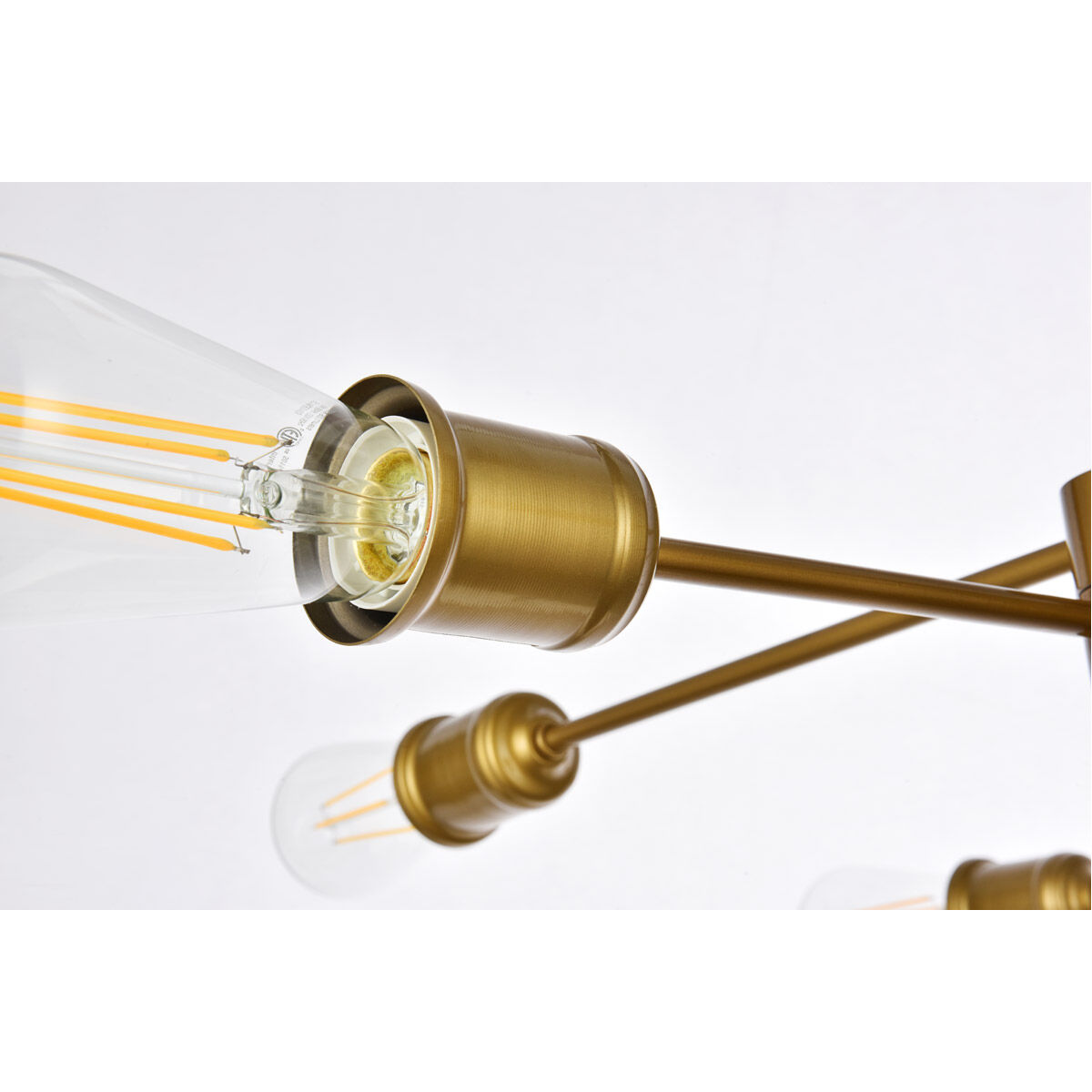 Xavier 6 Light 31 inch Brass Pendant Ceiling Light