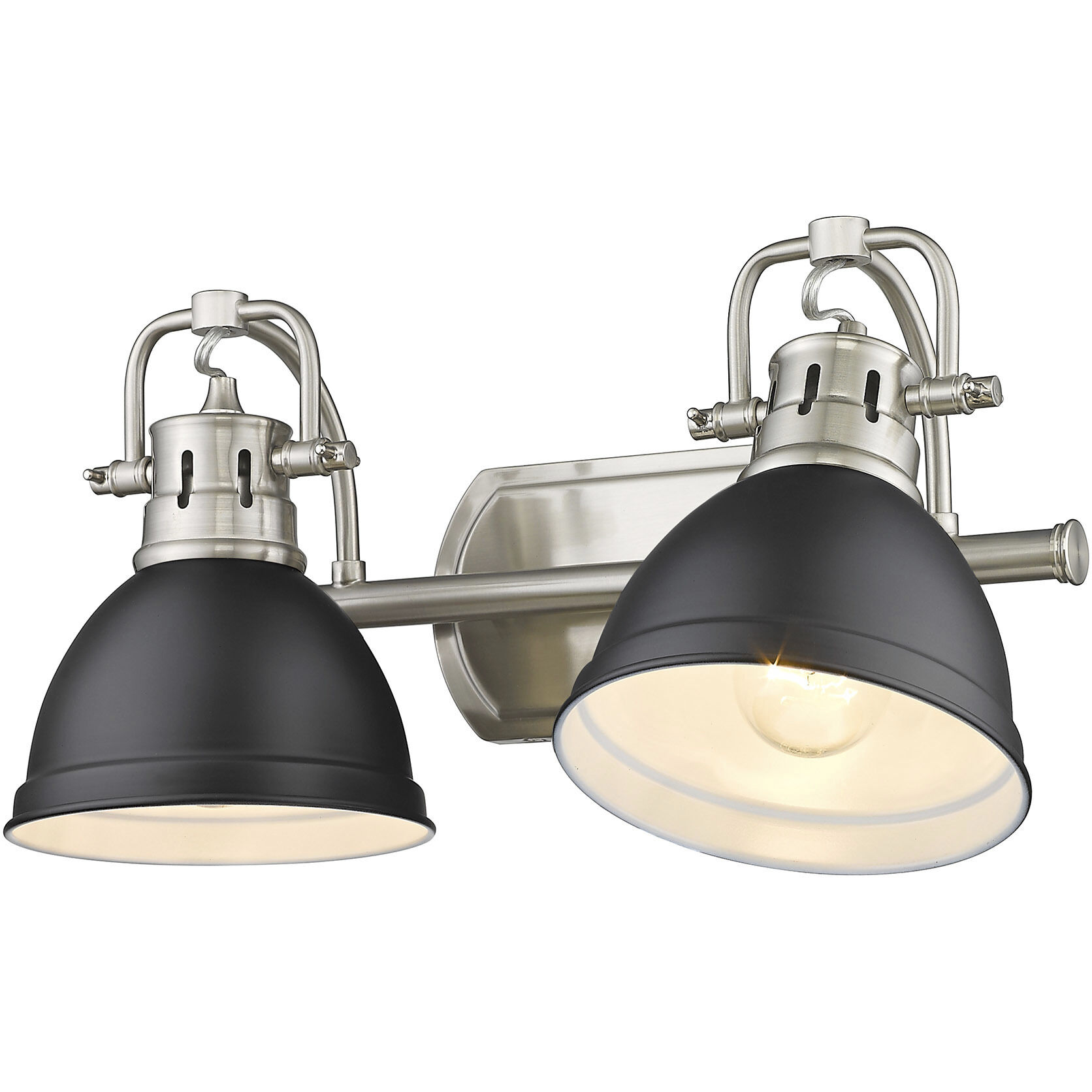 Yep Duncan Vanity Wall Light in Pewter, Matte Black
