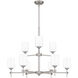 Aria 9 Light 34 inch Antique Polished Nickel Chandelier Ceiling Light