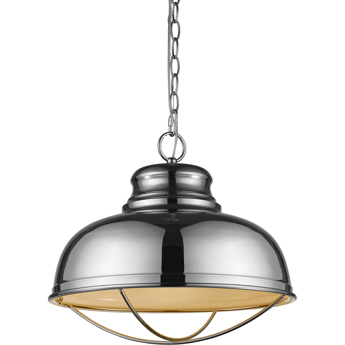 Ansen 1 Light 17 inch Polished Nickel Pendant Ceiling Light