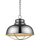 Ansen 1 Light 17 inch Polished Nickel Pendant Ceiling Light