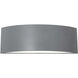 Celia LED 12 inch Textured Grey Outdoor Sconce
