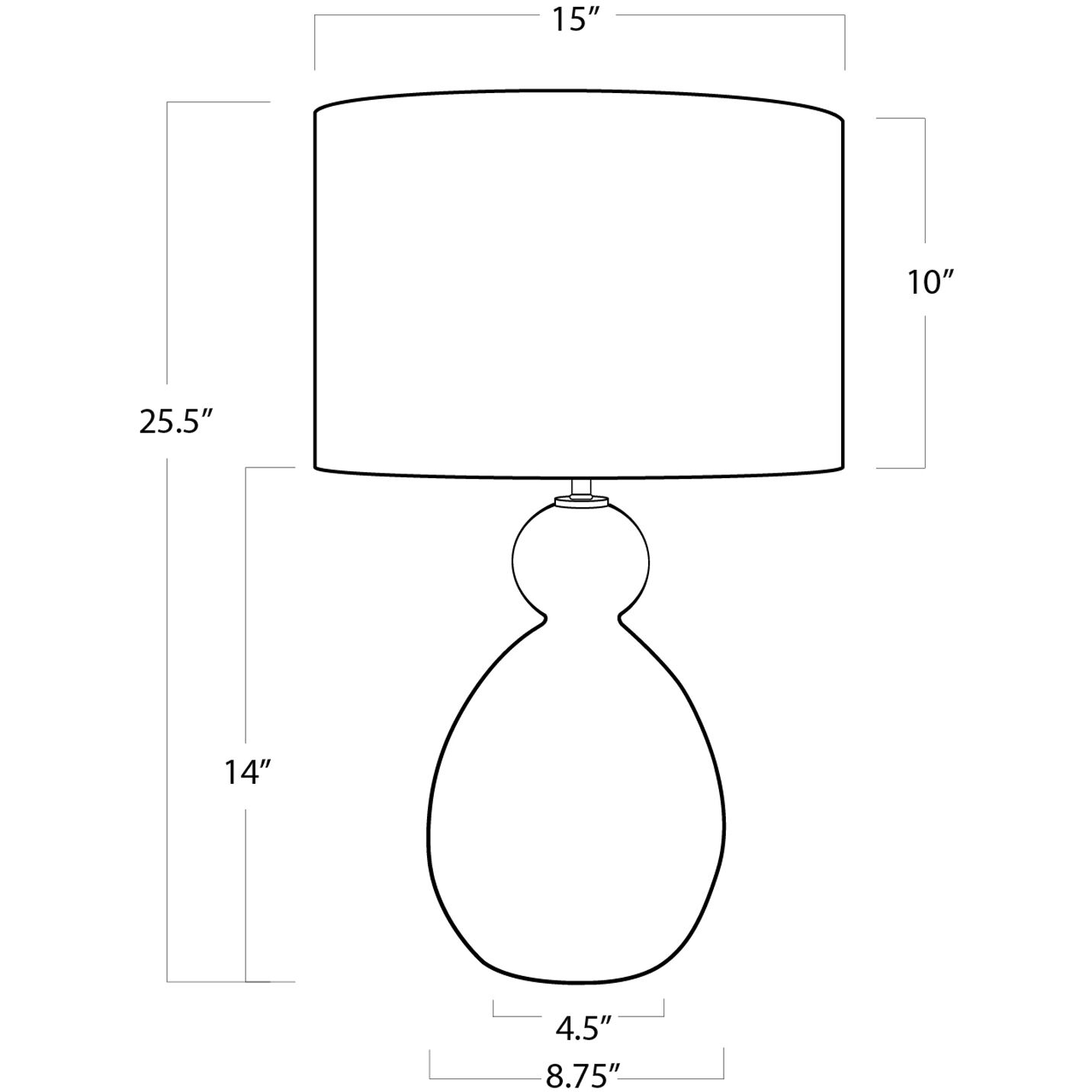 Playa 25.5 inch 150.00 watt Brown Table Lamp Portable Light