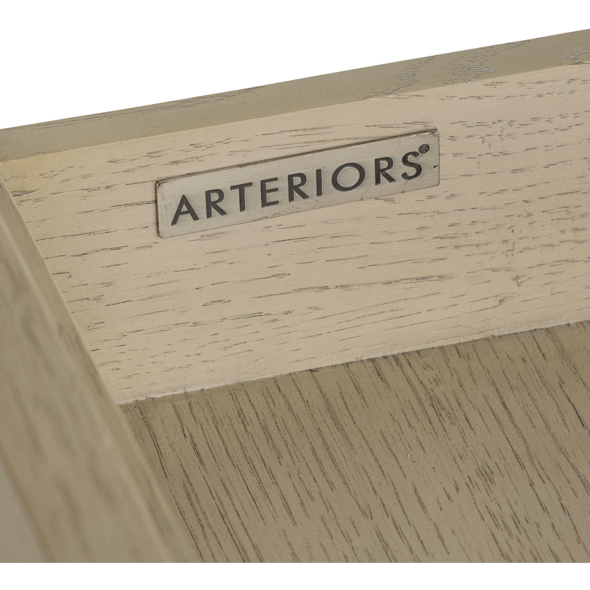 Norwich 30 X 26.5 inch Smoke and Vintage Brass Side Table