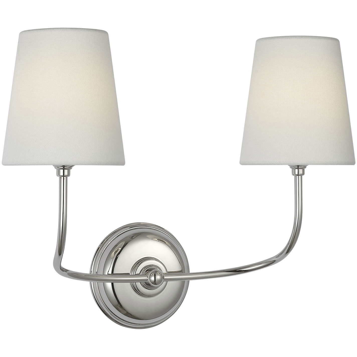 Thomas O'Brien Vendome Cordless Double Sconce Wall Light