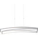 Sirius Linear Chandelier Ceiling Light in Silver