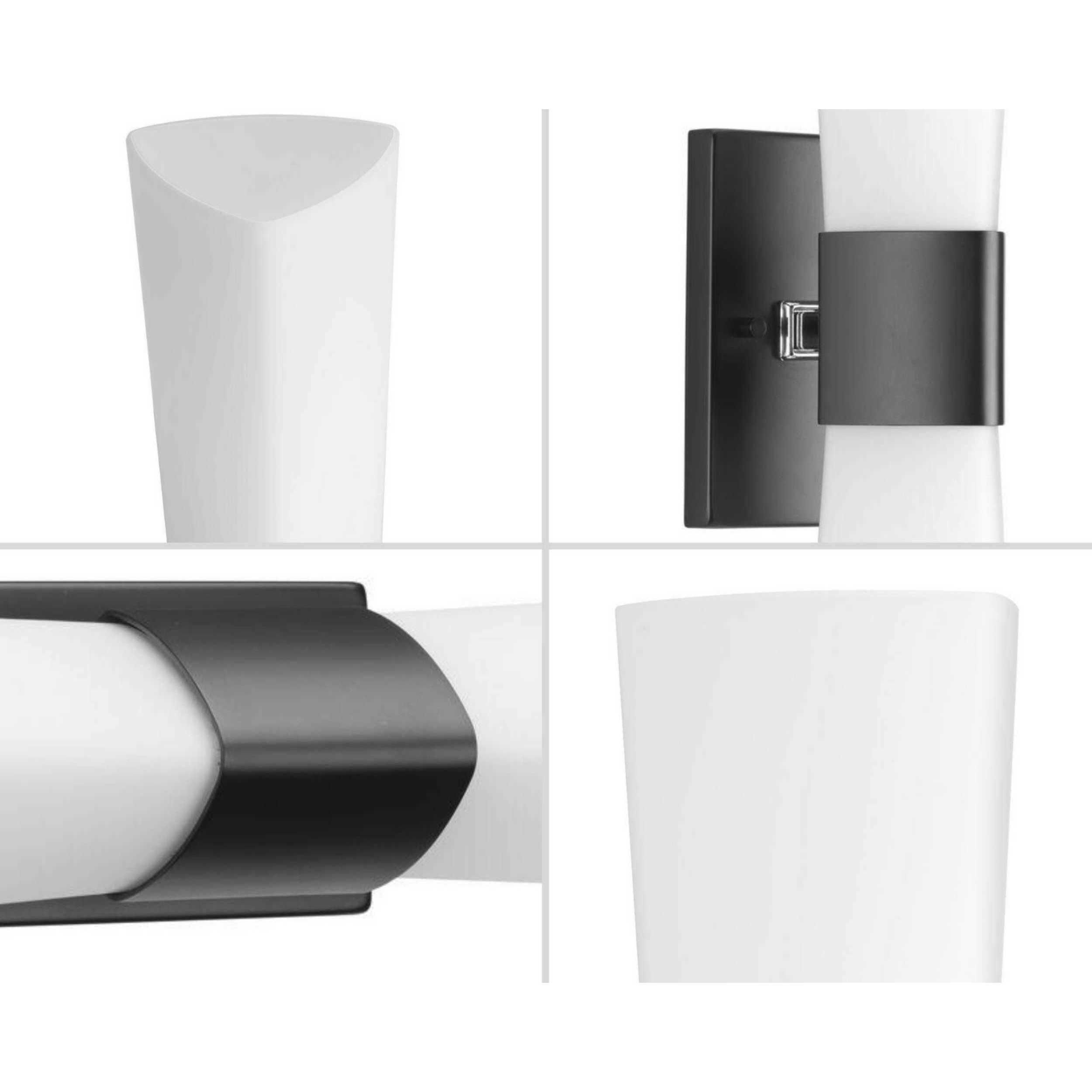 Zura 2 Light 5 inch Matte Black Bath Vanity Wall Light, Design Series