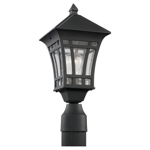 Herrington 1 Light 16.5 inch Black Outdoor Post Lantern