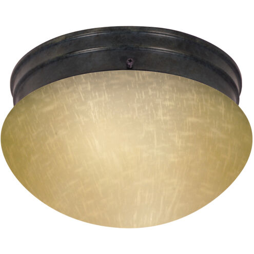 Brentwood 2 Light 10 inch Mahogany Bronze Flush Mount Ceiling Light
