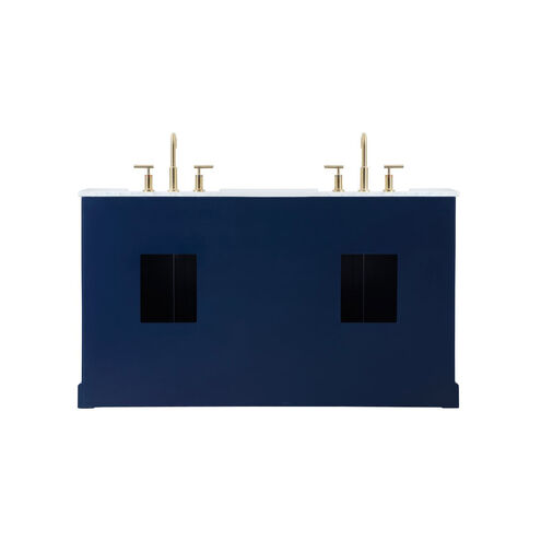 Franklin 60 X 22 X 35 inch Blue Bathroom Vanity Cabinet