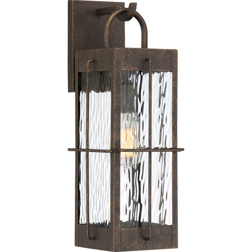 Ward 1 Light 18 inch Gilded Bronze Outdoor Wall Light