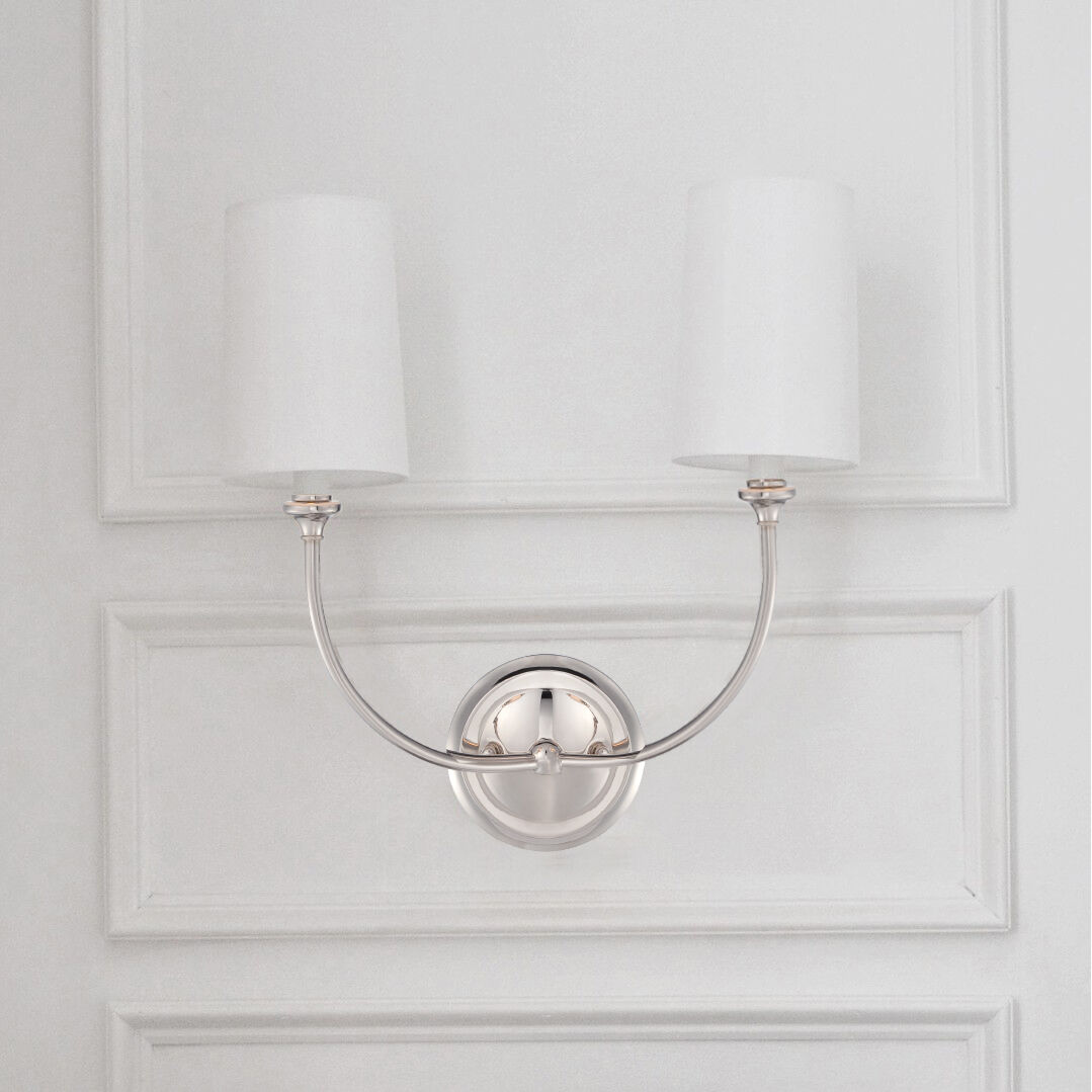 Sylvan Sconce Wall Light in Polished Nickel