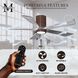 Atlas Irene-5HLK 42 inch Walnut Tone with Barnwood Tone Blades Ceiling Mount Paddle Fan in Barn Wood, Flush Mounted
