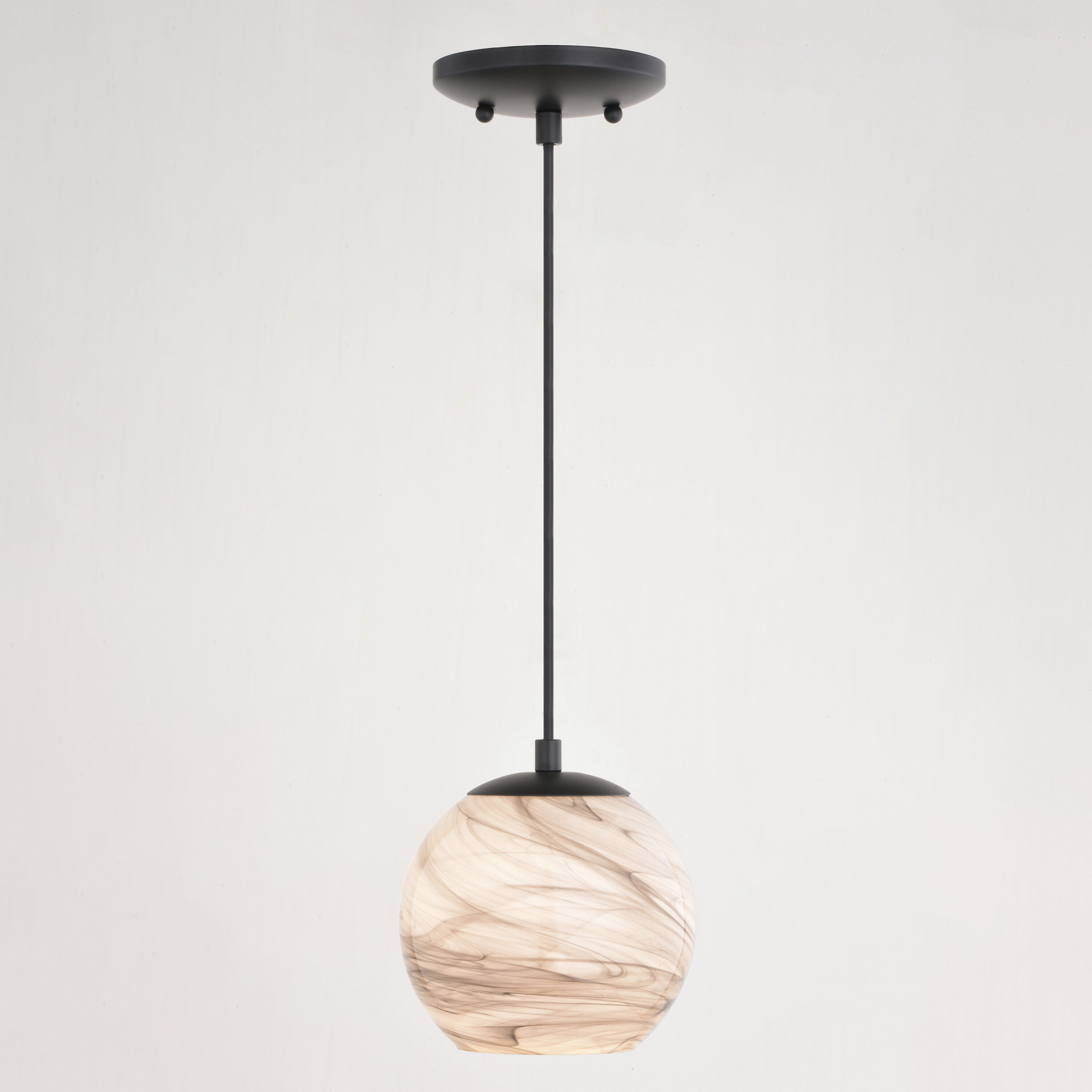 Milano LED 6.25 inch Matte Black Mini Pendant Ceiling Light