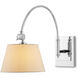Ashby 26.5 inch 60 watt Polished Nickel Swing-Arm Wall Sconce Wall Light