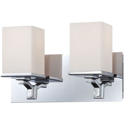 Ramp 2 Light 12.5 inch Chrome Vanity Light Wall Light