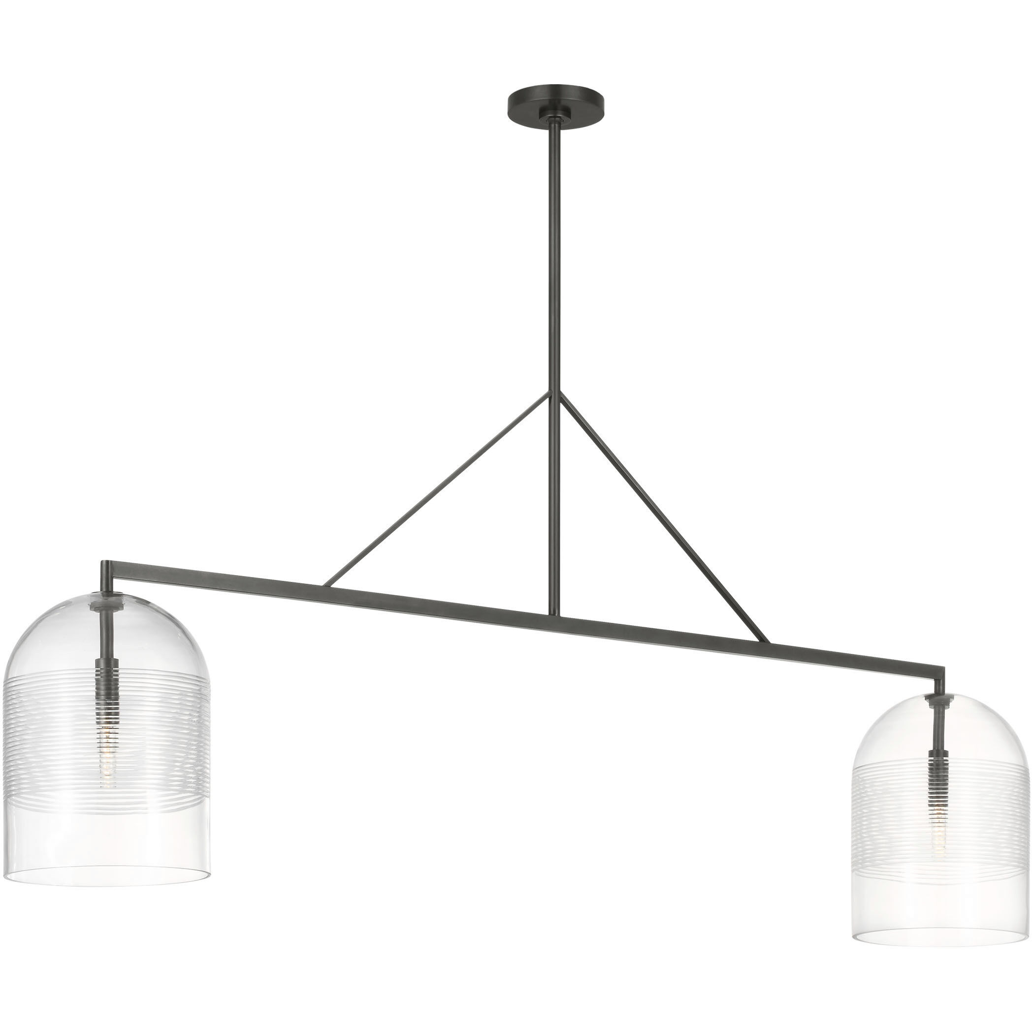 Sean Lavin Leano Linear Chandelier Ceiling Light in Bronze