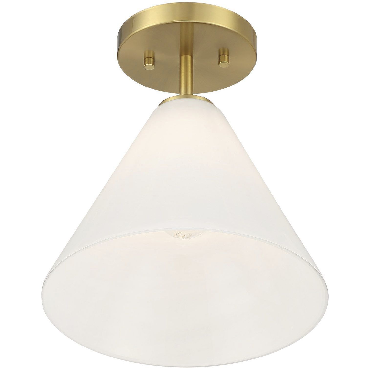 Blair 1 Light 10 inch Warm Brass Mini-Pendant or Semi-Flush Ceiling Light