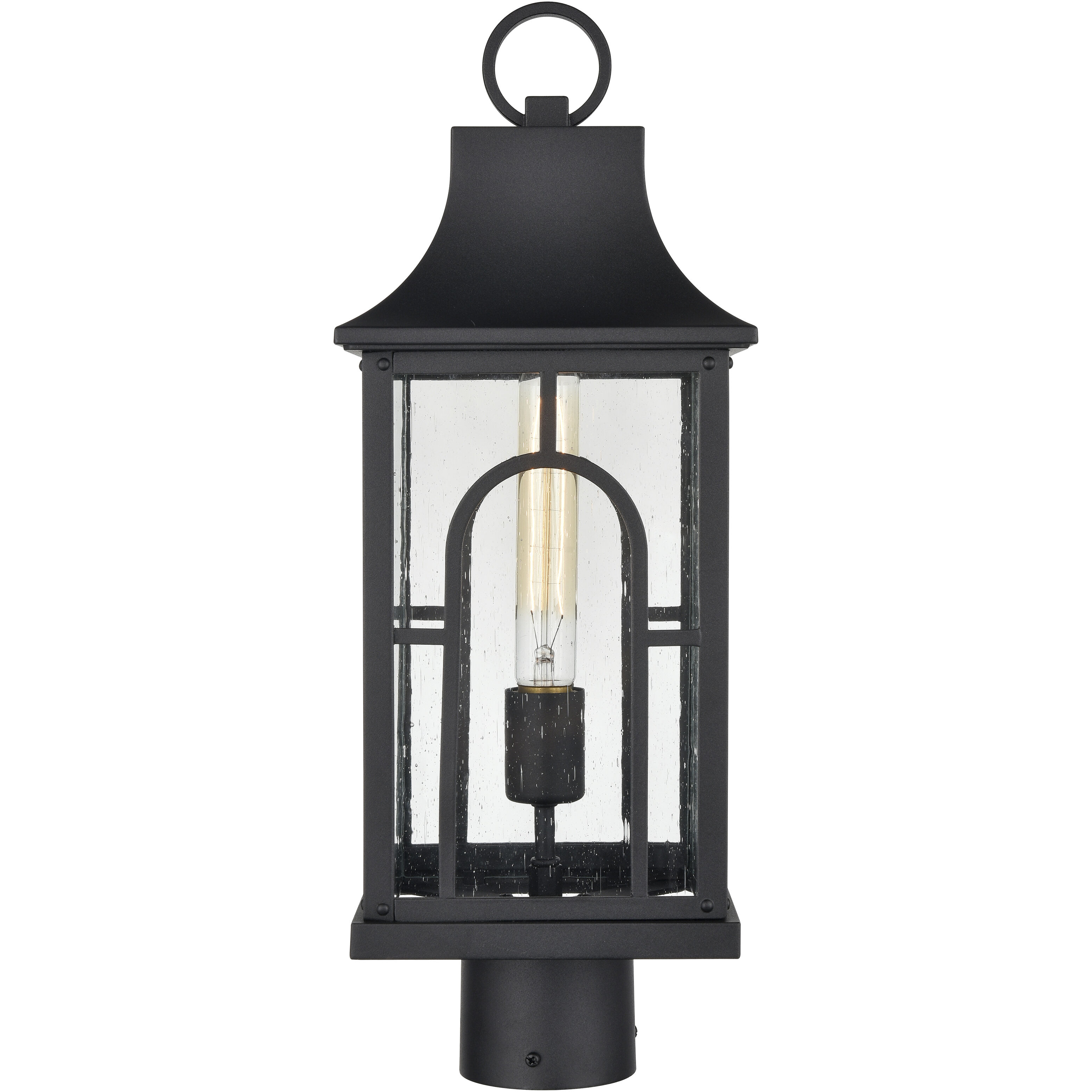 Triumph 1 Light 19.75 inch Textured Black Outdoor Post Light