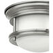 Hadley LED 7.75 inch Antique Nickel Indoor Flush Mount Ceiling Light