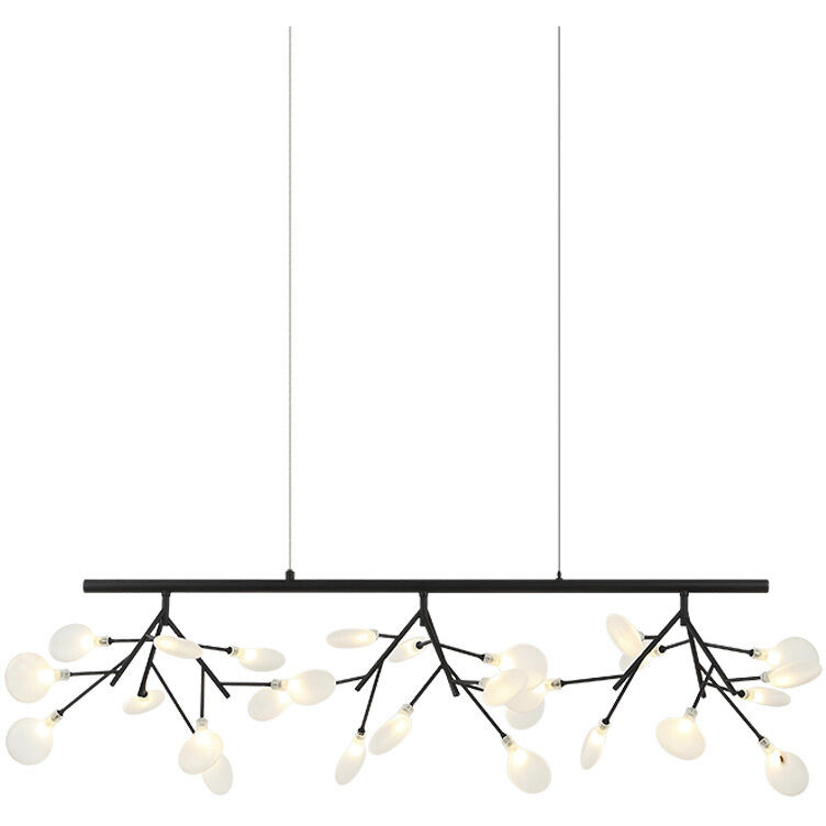 Hydrangea Bloom 27 Light 18 inch Matte Black Pendant Ceiling Light