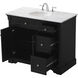 Clarence 42 X 22 X 35 inch Black Vanity Sink Set