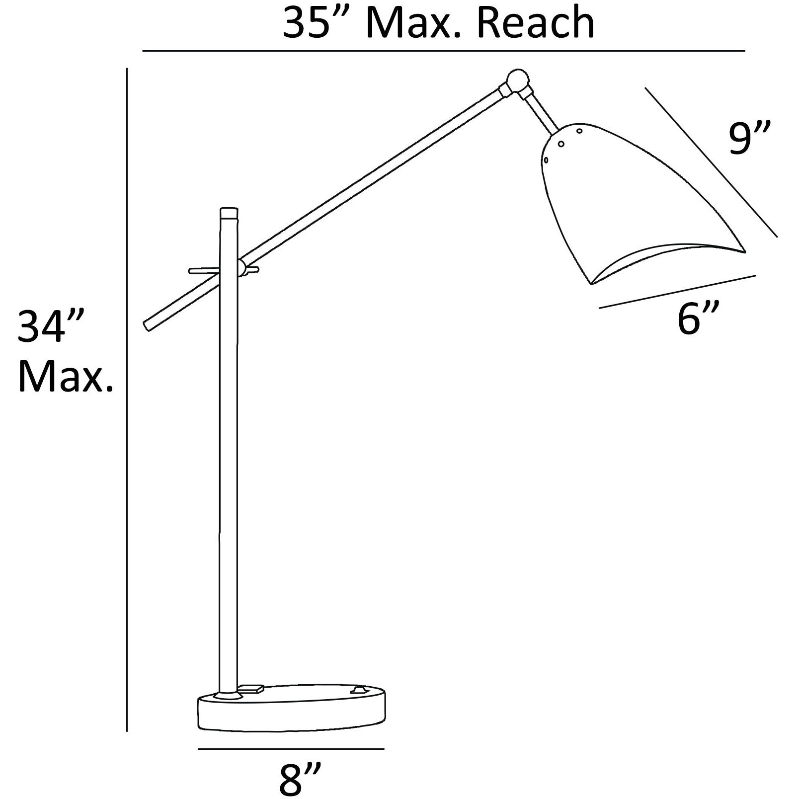 Tanko 45.75 inch 40.00 watt Brass Desk Lamp Portable Light