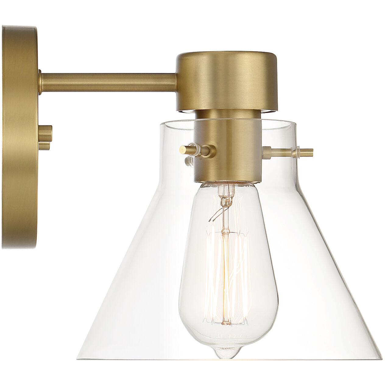 Willow Creek 1 Light 8.75 inch Brushed Gold Vanity Light Wall Light