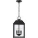 Nelson 3 Light 9.5 inch Black Outdoor Hanging Lantern
