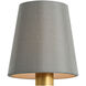 Visual Comfort Clip Mist Silk Empire 4.25 inch Empire Shade, 4in