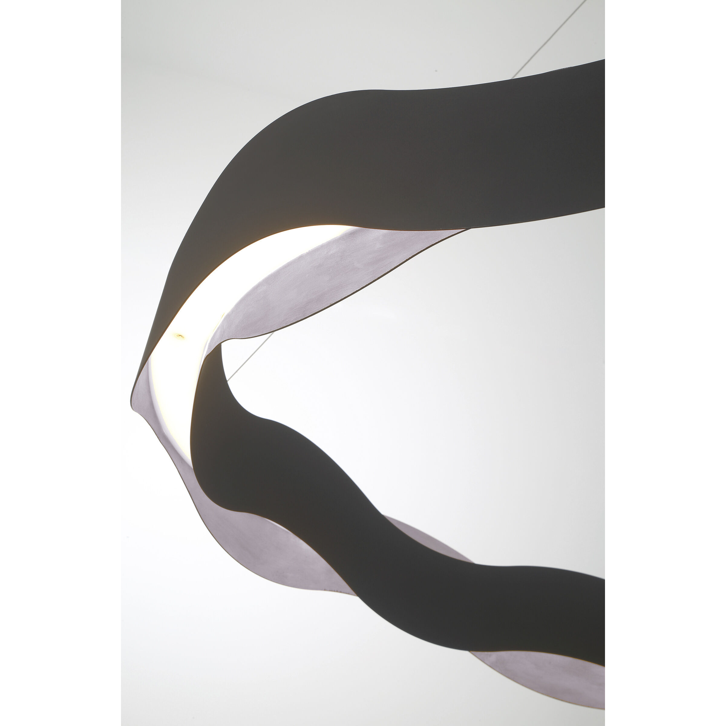 Vaughan LED 24 inch Silver and Black Pendant Ceiling Light