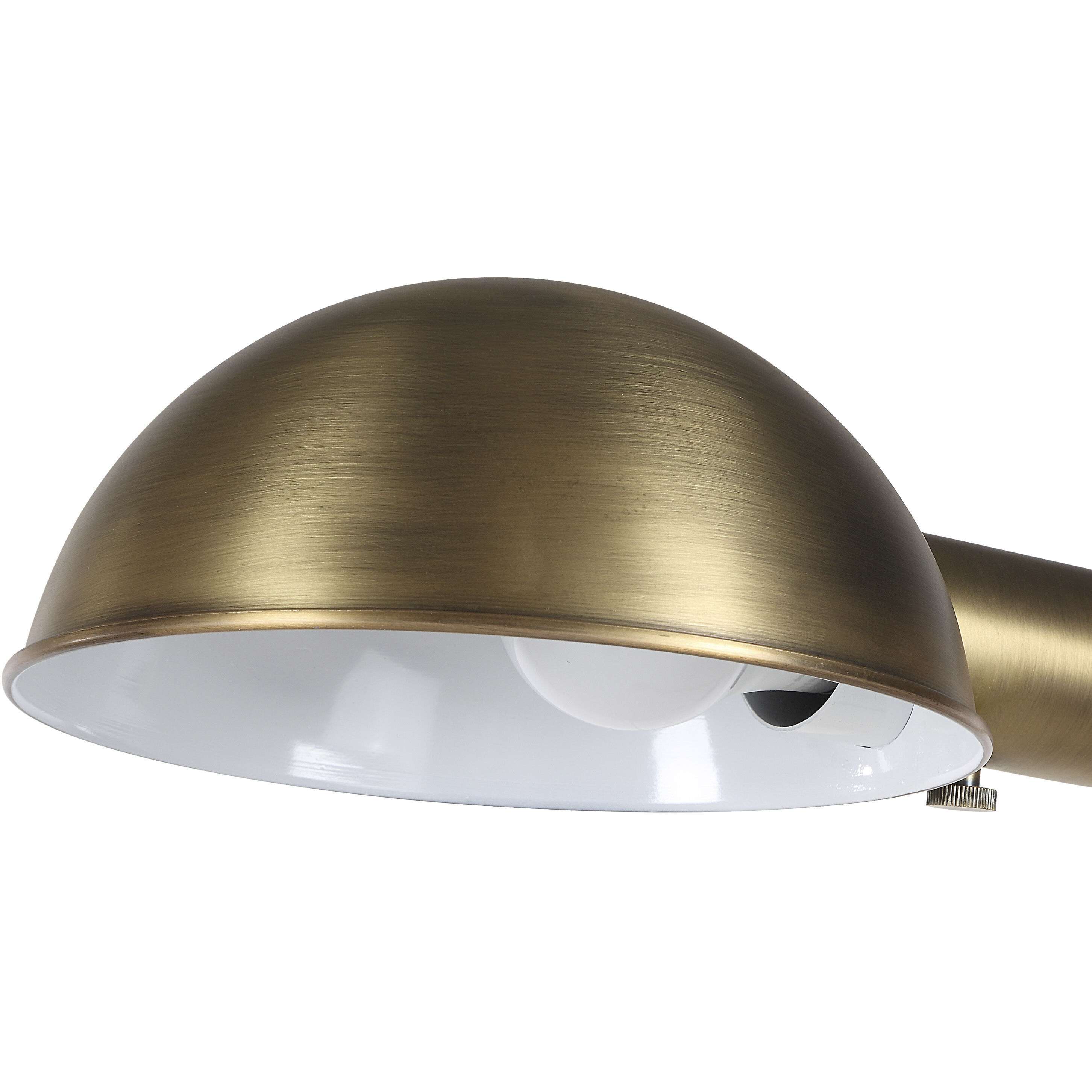 Cos 45 inch Dark Antique Brushed Brass Floor Lamp Portable Light