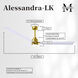 Atlas Alessandra - LK 72 inch Brushed Brass with Matte White Blades Ceiling Fan